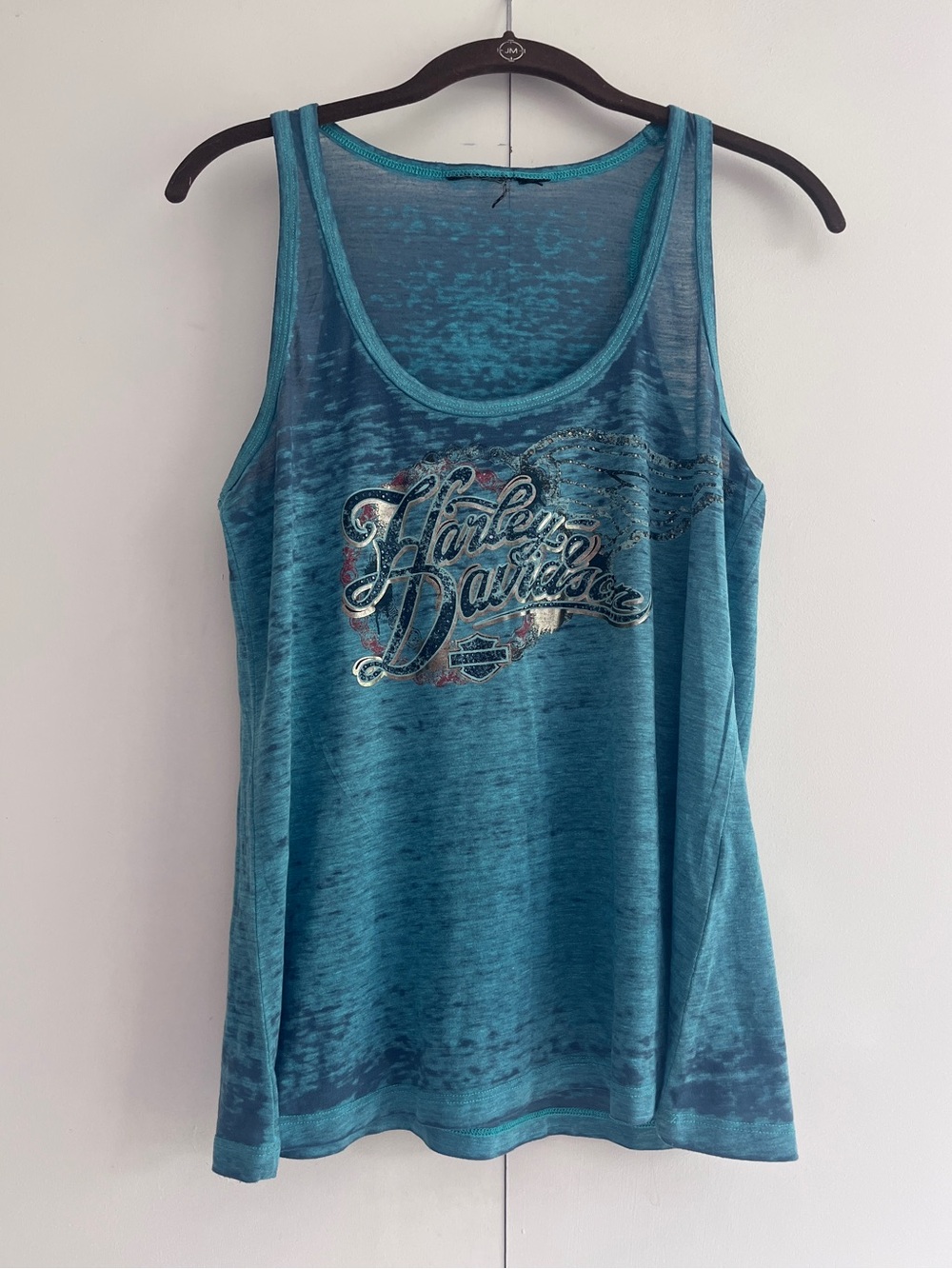 Harley-Davidson Teal Burnout Graphic Tank